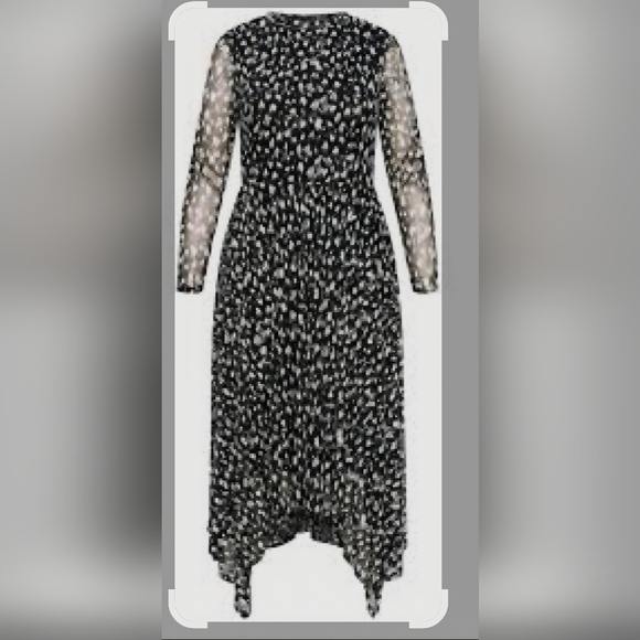 City Chic Black and White Asymmetrical Dress - Picture 2 of 16